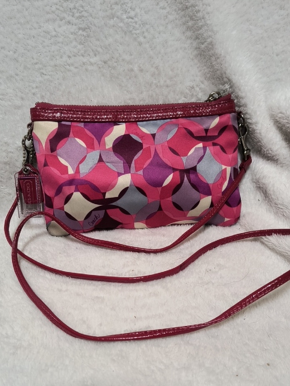 Coach Vintage Y2K Poppy Kaleidoscope Small Crossbody Bag F43685 - Picture 4 of 10